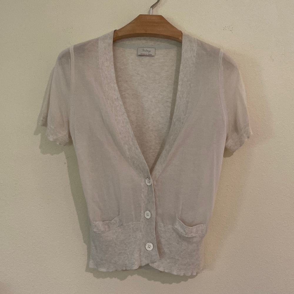 Wrap London short sleeve cardigan.